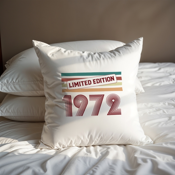 Coussin anniversaire personnalisé