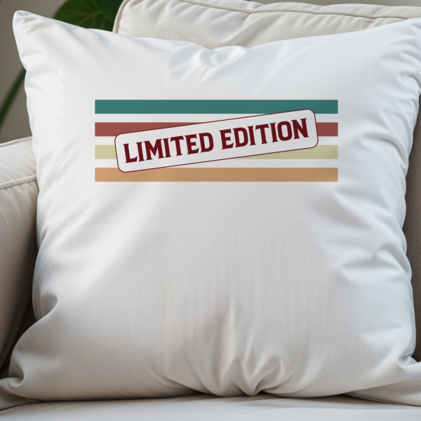 Coussin anniversaire personnalisé