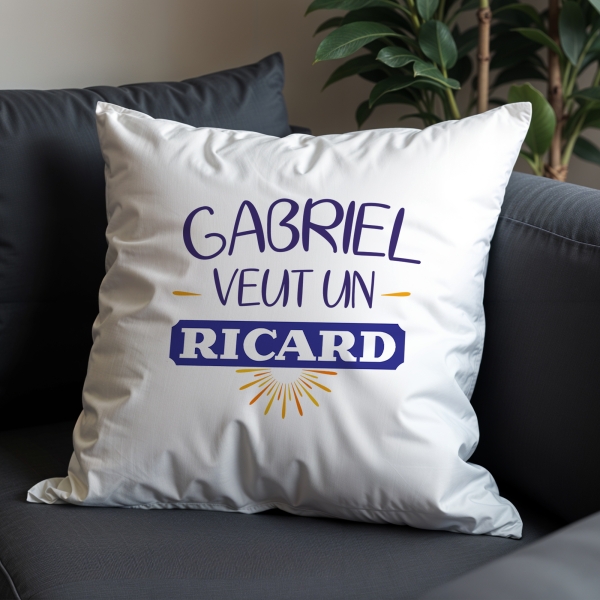 Coussin ricard personnalisé
