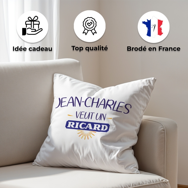 Coussin ricard personnalisé