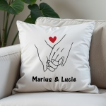 coussin saint valentin personnalisé