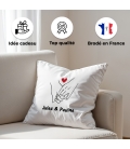 coussin saint valentin personnalisé