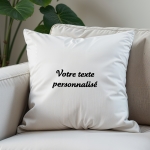 Coussin texte personnalisé