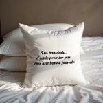 Coussin texte personnalisé