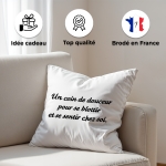 Coussin texte personnalisé