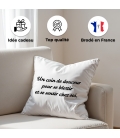 Coussin texte personnalisé