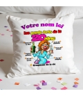 Coussin Anniversaire 20 ans femme