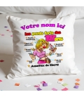 Coussin Anniversaire 18 ans femme