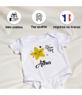 body bébé personnalisé prénom étoile