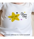 body bébé personnalisé prénom étoile