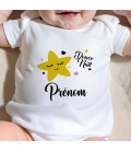 body bébé personnalisé prénom étoile
