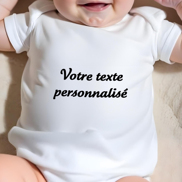 body bébé personnalisé texte