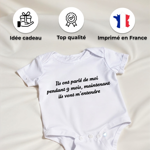 body bébé personnalisé texte