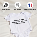 body bébé personnalisé texte