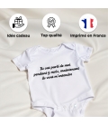 body bébé personnalisé texte