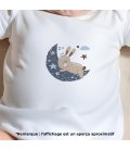 body bébé personnalisé prénom lune
