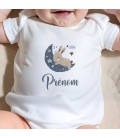 body bébé personnalisé prénom lune