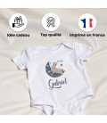 body bébé personnalisé prénom lune