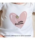 body bébé personnalisé prénom petite princesse