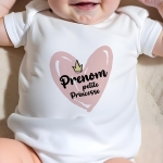 body bébé personnalisé prénom petite princesse