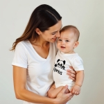 body bébé personnalisé prénom panda