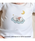 body bébé personnalisé prénom nuage