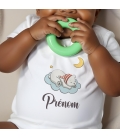 body bébé personnalisé prénom nuage