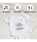 body bébé personnalisé prénom nuage