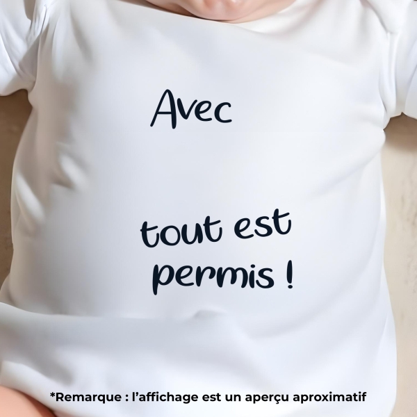 body bébé personnalisé avec... tout est permis