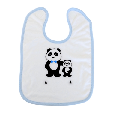 Bavoir bleu annonce grossesse personnalisable