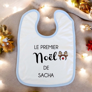 Bavoir personnalisable pénom Noël