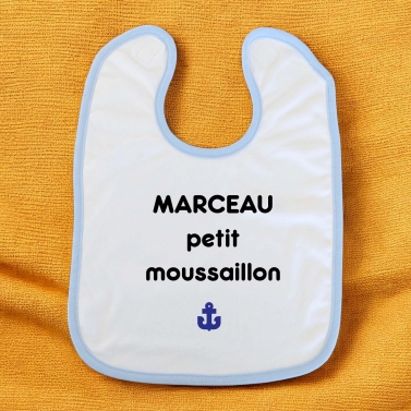 Bavoir explorateur personnalisable avec prénom