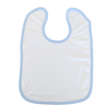 Bavoir bleu personnalisable en broderie