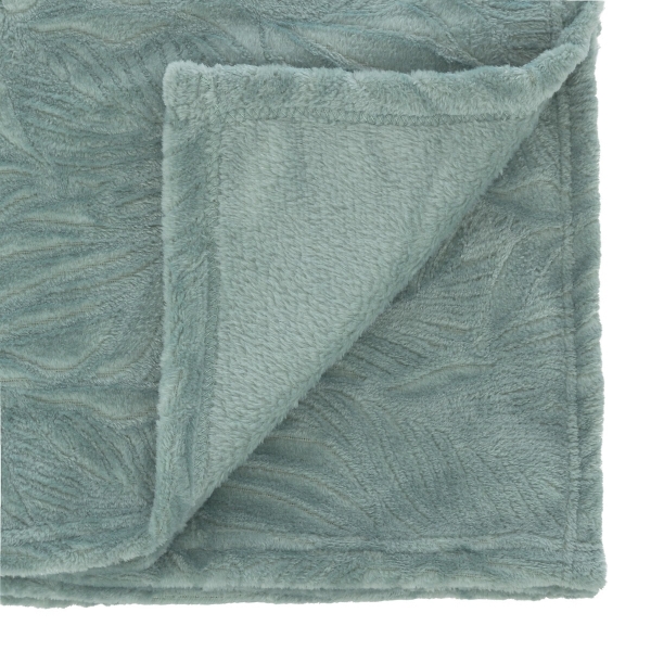 Plaid microfibre Bleu personnalisé