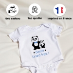 body bébé personnalisé bleu annonce grossesse