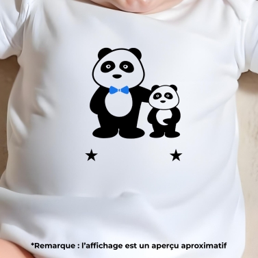 body bébé personnalisé bleu annonce grossesse