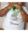 body bébé personnalisé prénom koala