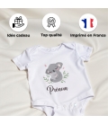 body bébé personnalisé prénom koala