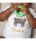 body bébé personnalisé prénom ours
