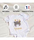 body bébé personnalisé prénom ours