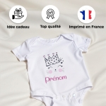 body bébé personnalisé prénom chat