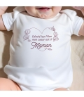 body bébé personnalisé mon cœur est à....