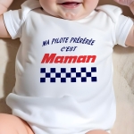 body bébé personnalisé ma pilote préférée
