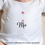 body bébé personnalisé papa + maman