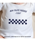 body bébé personnalisé mon pilote préféré