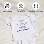 body bébé personnalisé papa à toujours raison