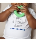 body bébé personnalisé papa à toujours raison