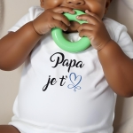 body bébé personnalisé papa je t'aime