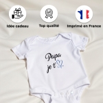 body bébé personnalisé papa je t'aime