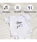 body bébé personnalisé papa je t'aime